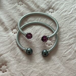 Two Touchstone Crystal bracelets